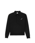 Luciani Long Sleeve Polo – Noir