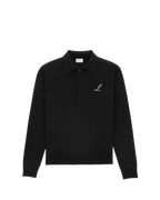 Luciani Long Sleeve Polo – Noir