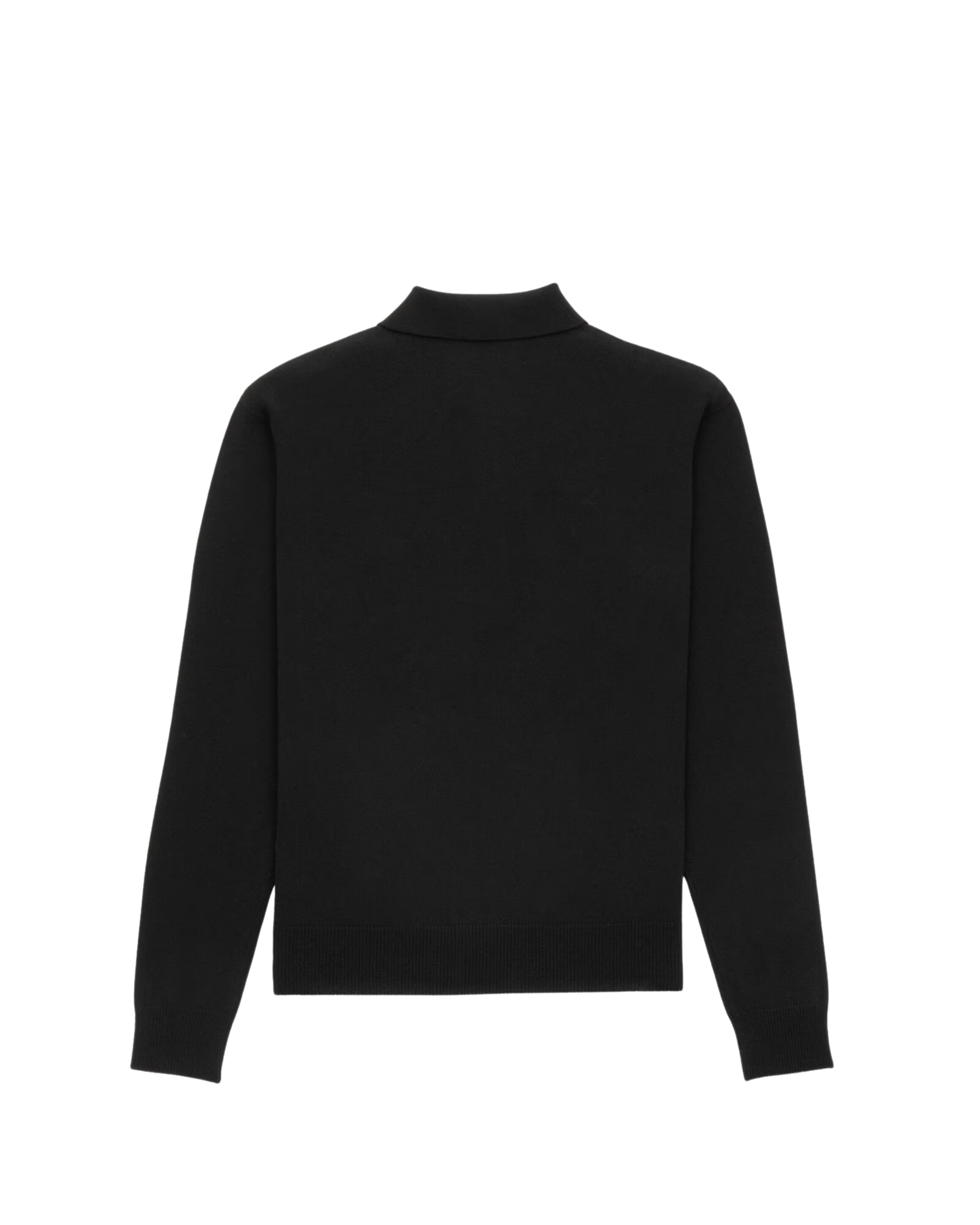 Luciani Long Sleeve Polo – Noir